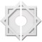 Ekena Millwork Axel Architectural Grade PVC Contemporary Ceiling Medallion, Two Piece, 12"OD x 3"ID x 6 1/2"C x 1"P CMP12AL2-03000 - alternate 1